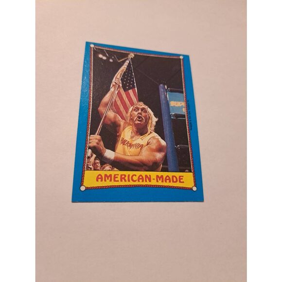 1987 Topps WWF Hulk Hogan #35 American Made Wrestling Trading Card Vintage - Picture 1 of 2